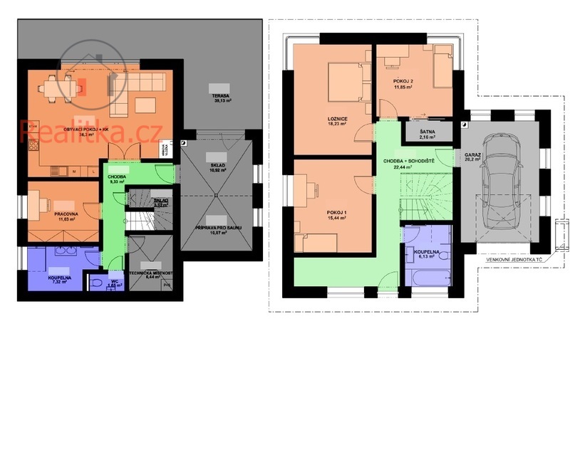 Prodej novostavby rodinného domu 5+kk, Ondřejov – Turkovice, okr. Praha – východ