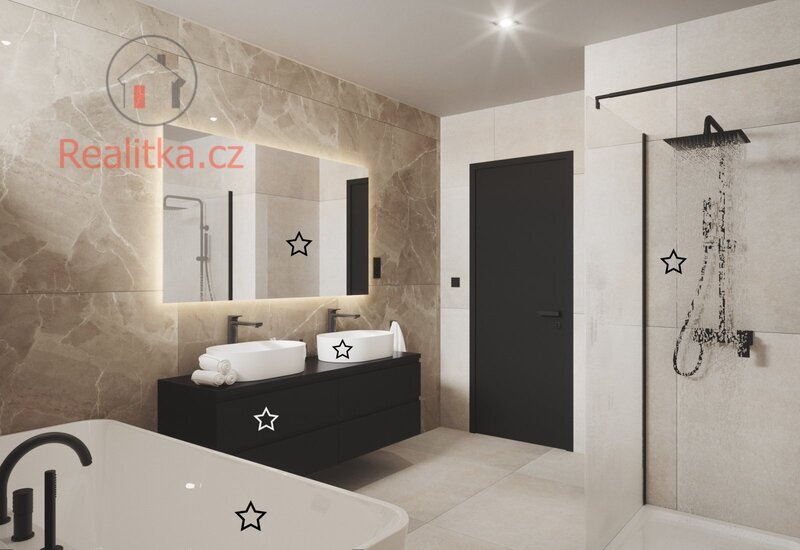 Prodej novostavby rodinného domu 5+kk, Ondřejov – Turkovice, okr. Praha – východ