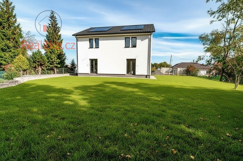 Prodej moderní novostavby dvojdomu ve Sluhách, okres Praha - východ