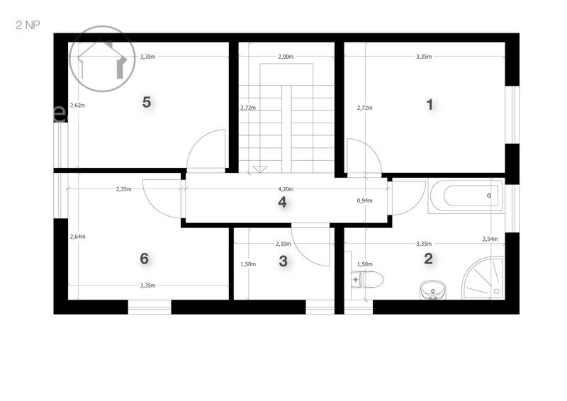 Prodej moderní novostavby dvojdomu ve Sluhách, okres Praha - východ
