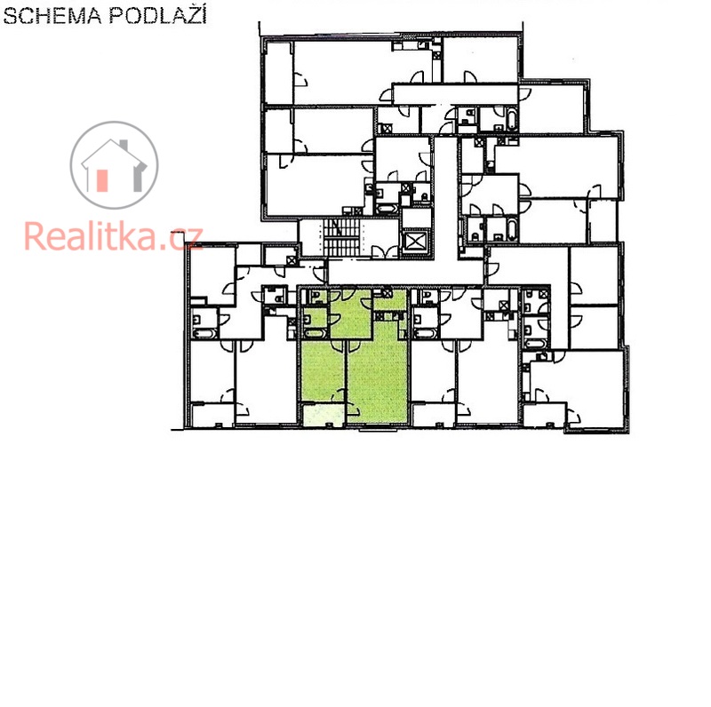 Prodej slunného bytu 2+kk v osobním vlastnictví s lodžií a garážovým stáním v Praze – Žižkově