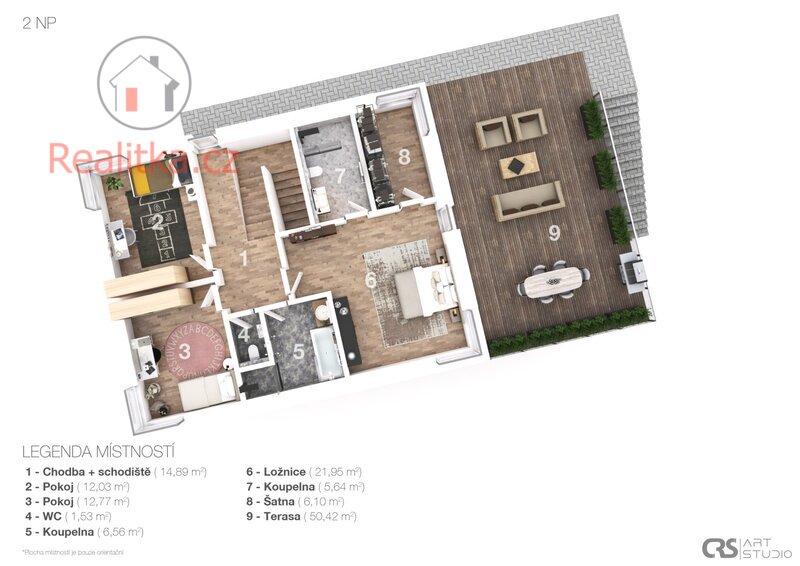 Prodej luxusní novostavby rodinného domu 5+kk, Ondřejov – Turkovice, okr. Praha – východ