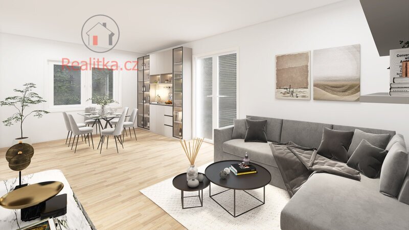 Prodej moderní novostavby trojdomu projektu „Třídomí Střemy“, obec Střemy, okres Mělník