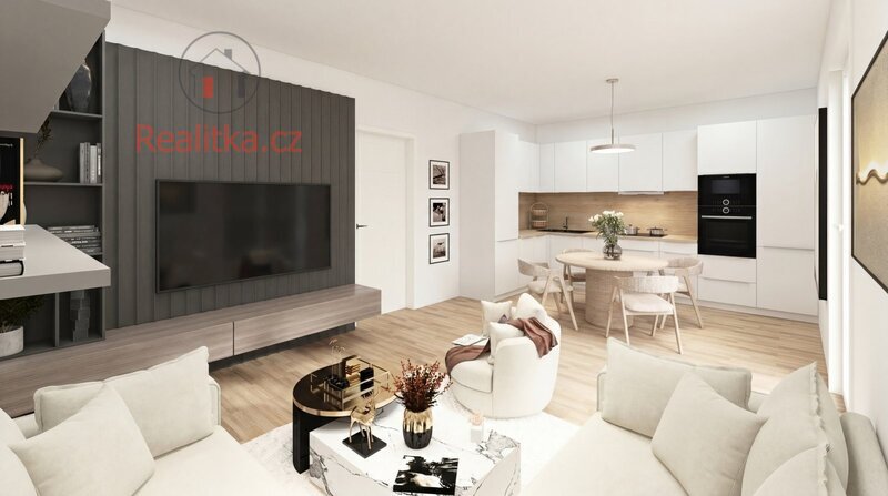 Prodej moderní novostavby trojdomu projektu „Třídomí Střemy“, obec Střemy, okres Mělník