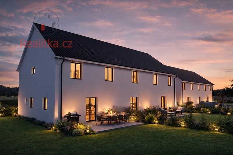 Prodej moderní novostavby trojdomu projektu „Třídomí Střemy“, obec Střemy, okres Mělník