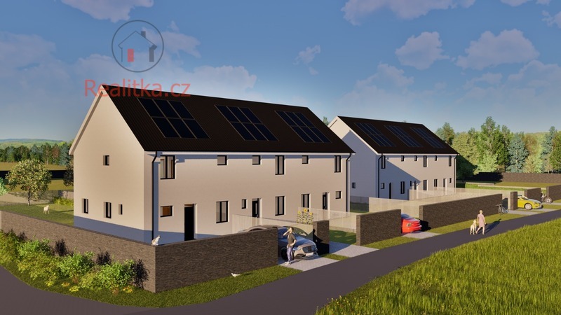 PRODEJ řadové novostavby domu 5+kk projektu "Třídomí Střemy", okres Mělník