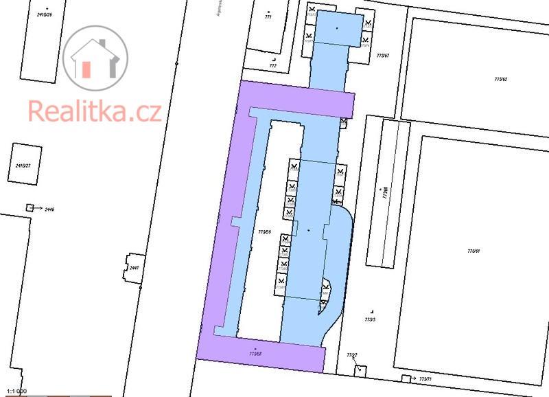 Pronájem rozšířeného parkovacího stání Praha, Holešovice