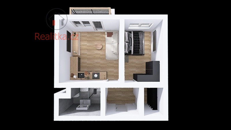 Nový byt 2+kk s balkonem v Rezidenci Podolí